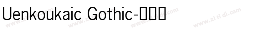 Uenkoukaic Gothic字体转换